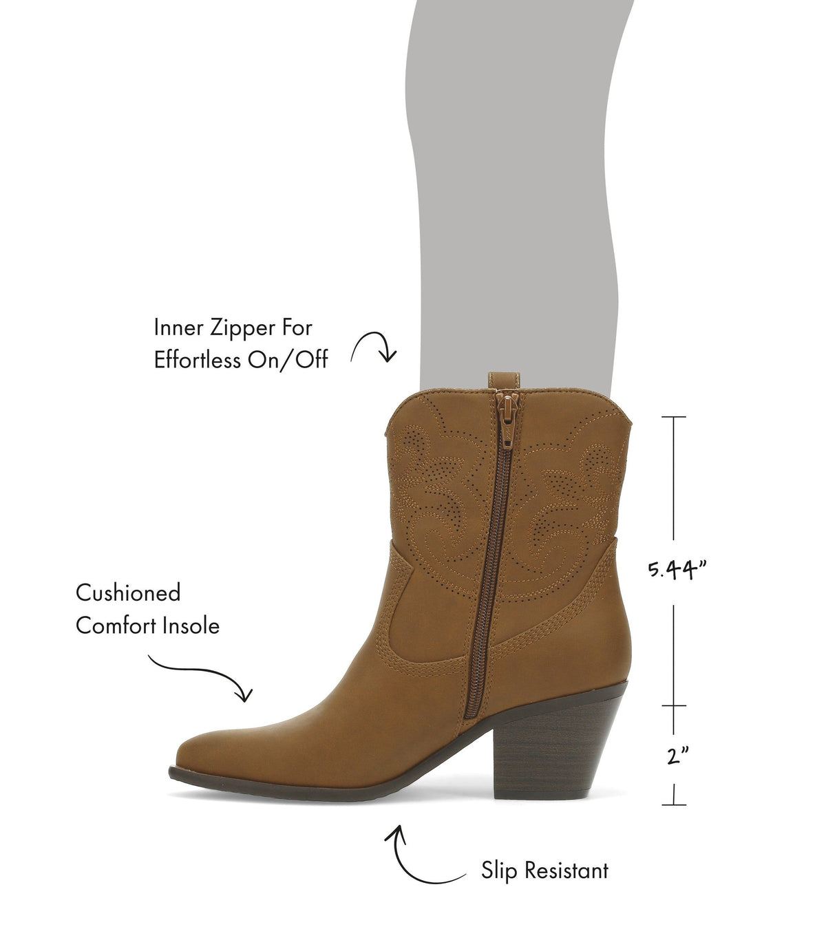 Yenni Western Boot