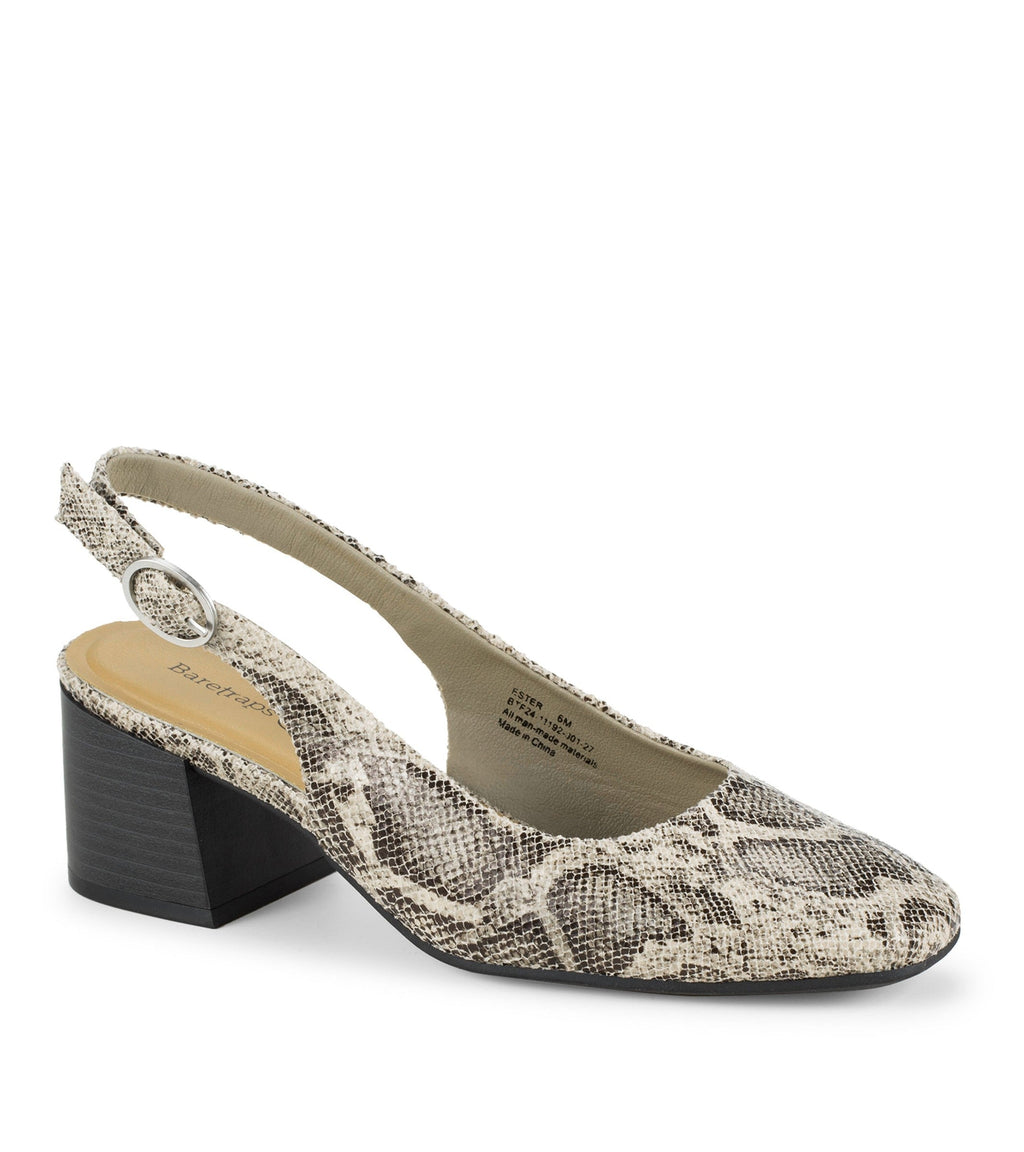 Ester Block Heel Slingback Pump