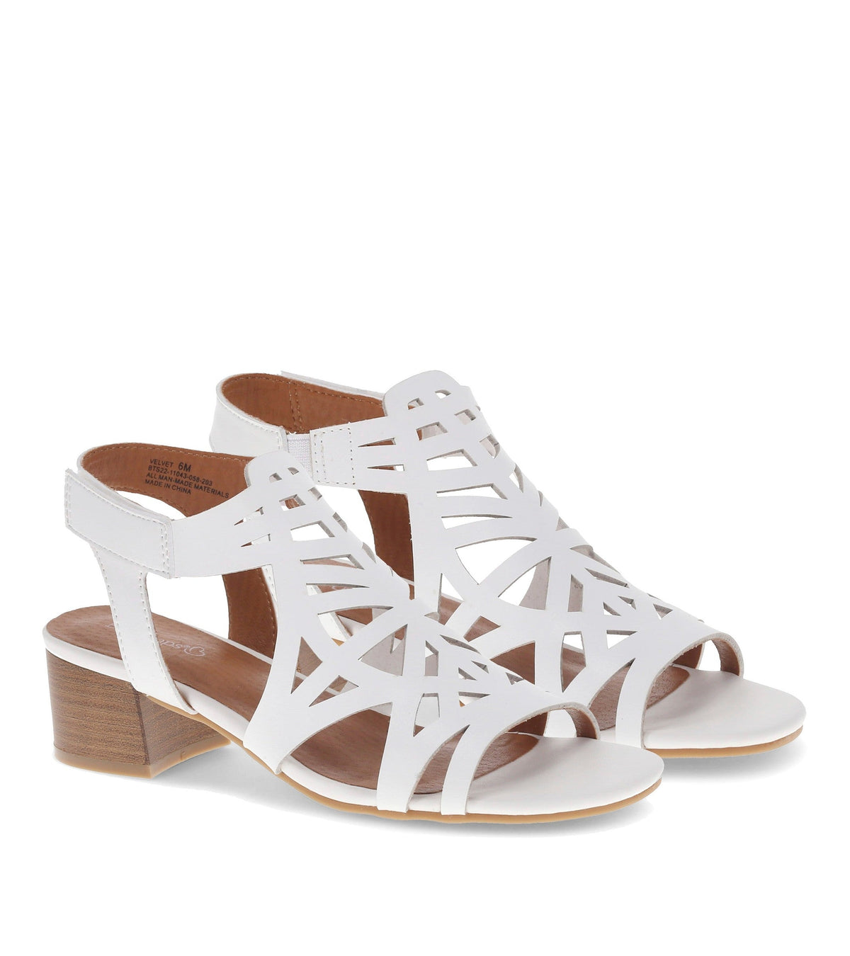 Velvet Block Heel Sandal