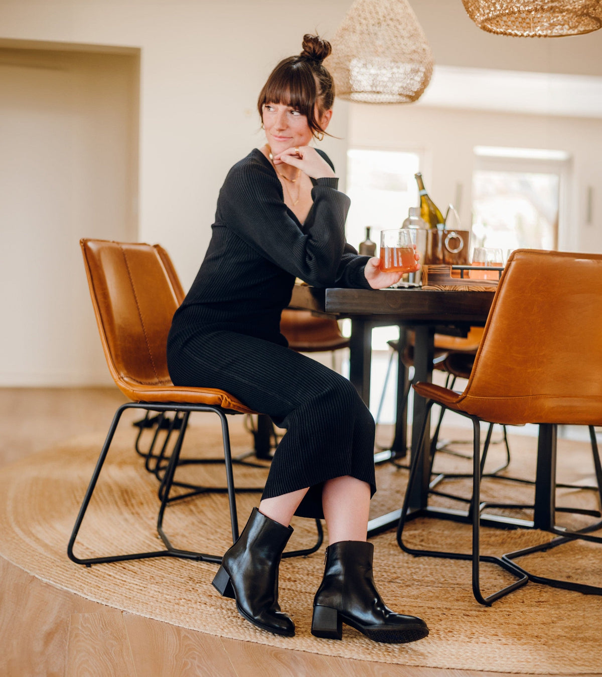 Emilie Block Heel Bootie
