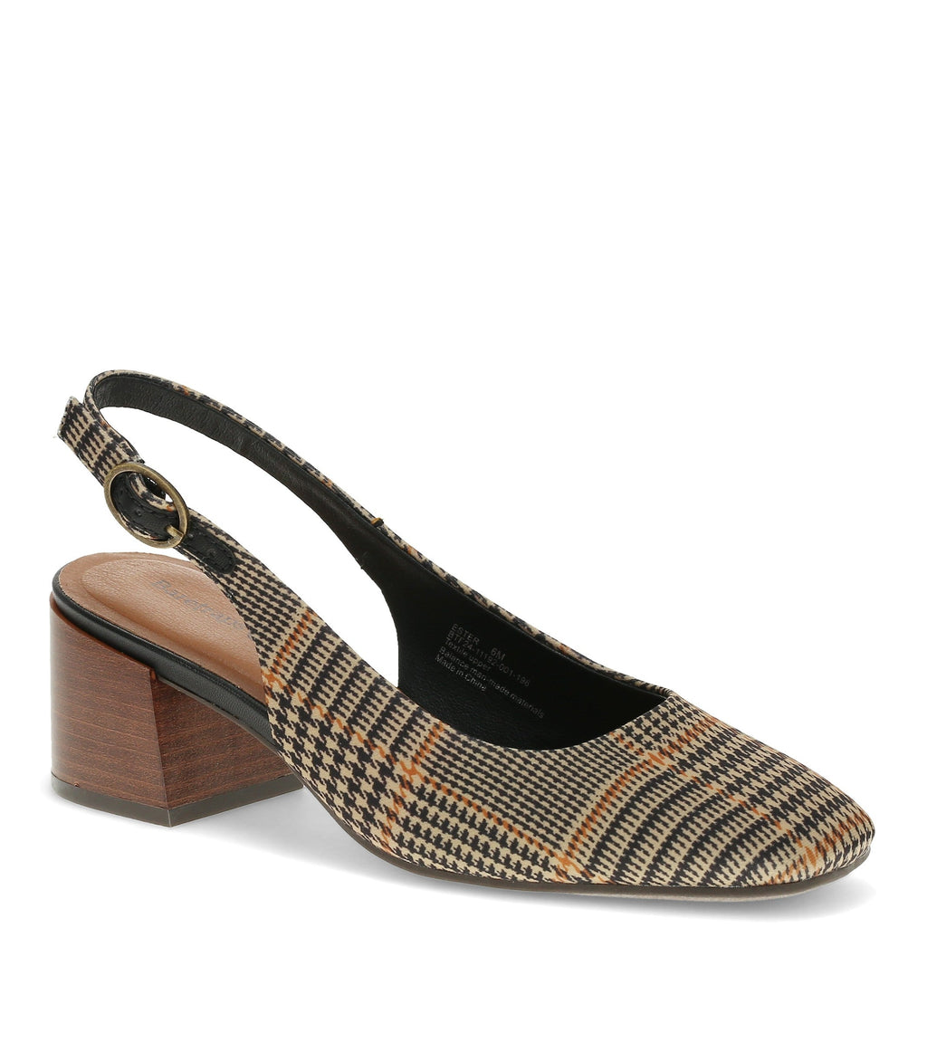 Ester Block Heel Slingback Pump