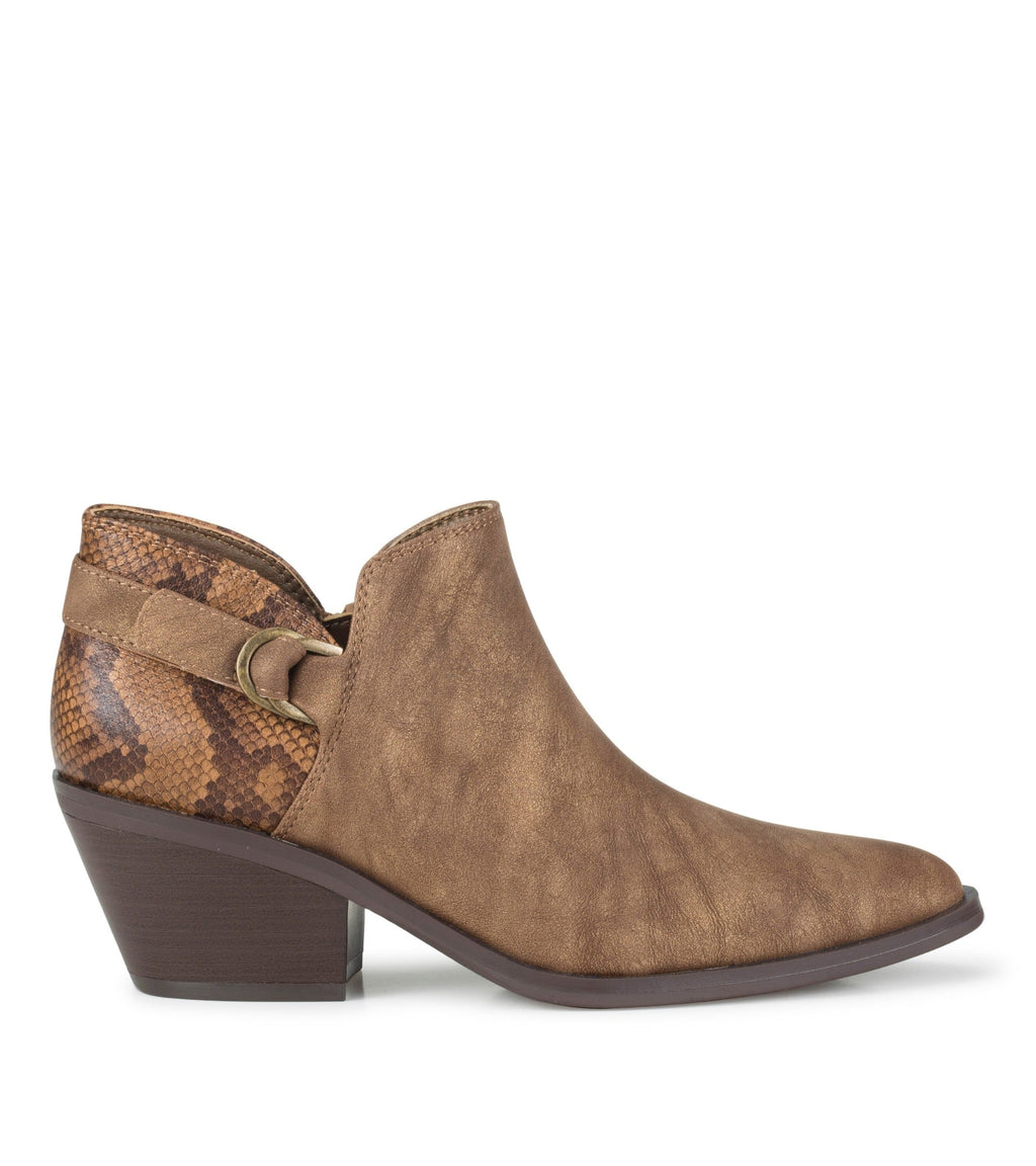 Duala Block Heel Ankle Bootie