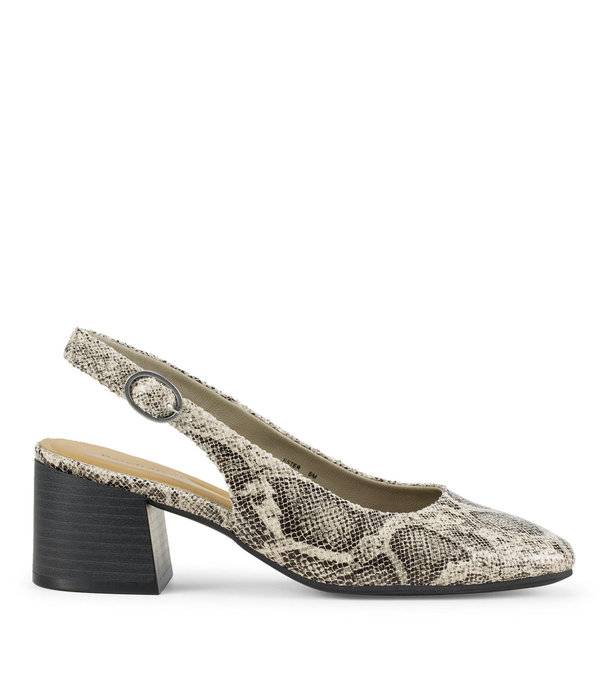 Ester Block Heel Slingback Pump