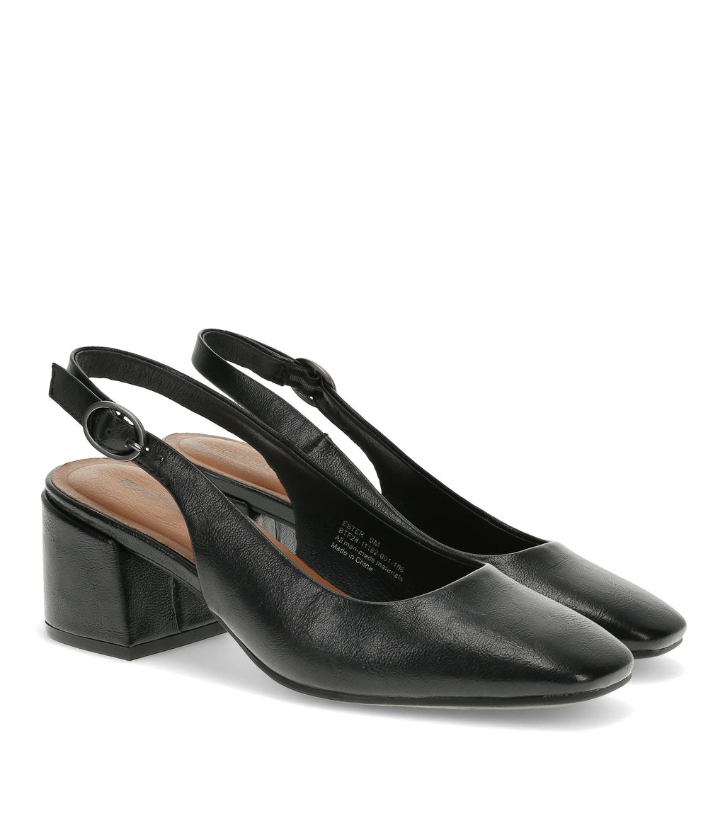 Ester Block Heel Slingback Pump