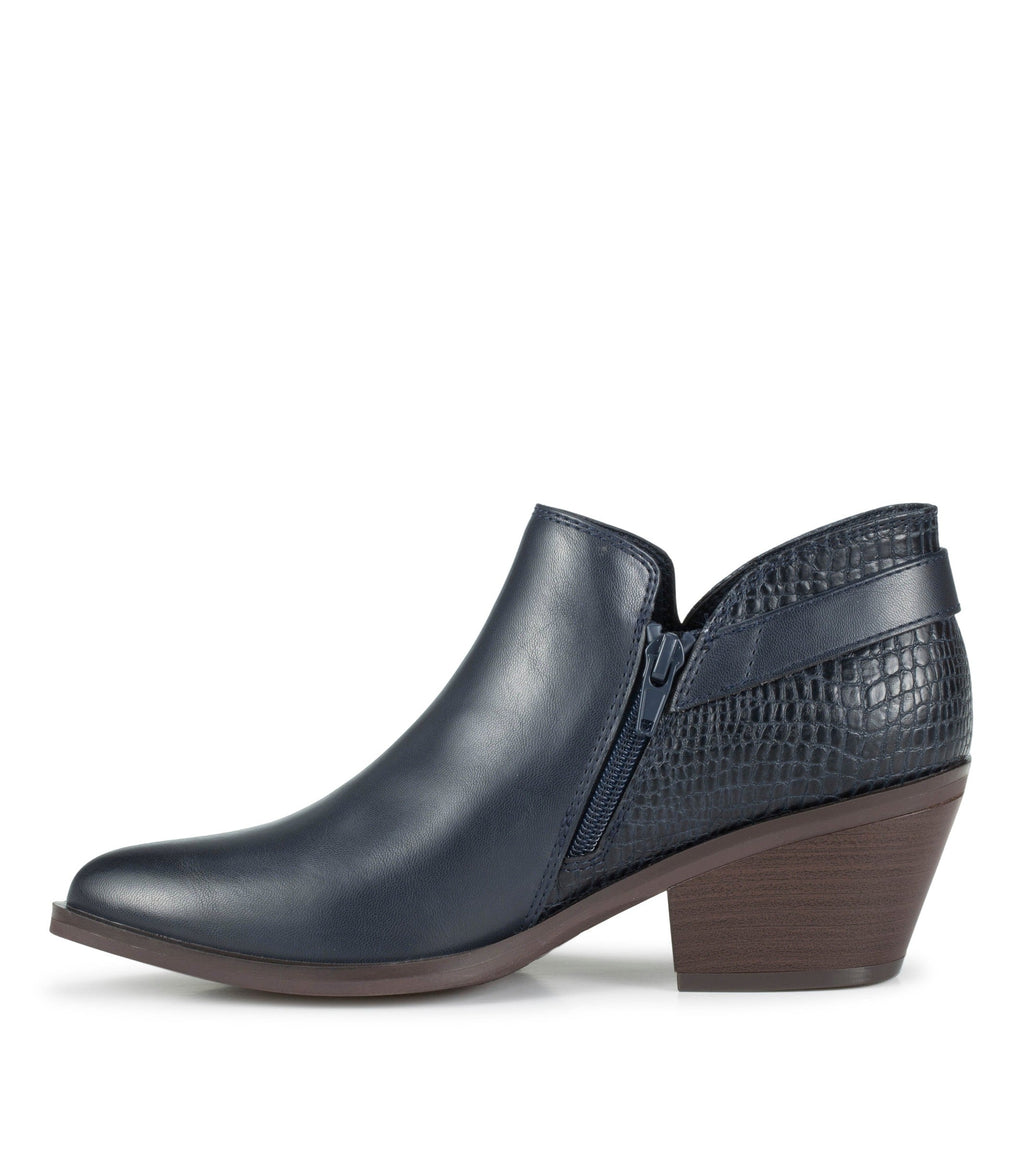 Duala Block Heel Ankle Bootie