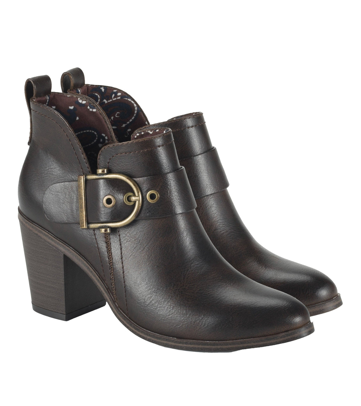 Karina Block Heel Ankle Bootie