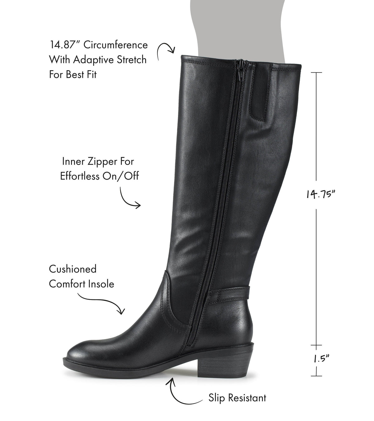 Nena Wide Calf Riding Boot