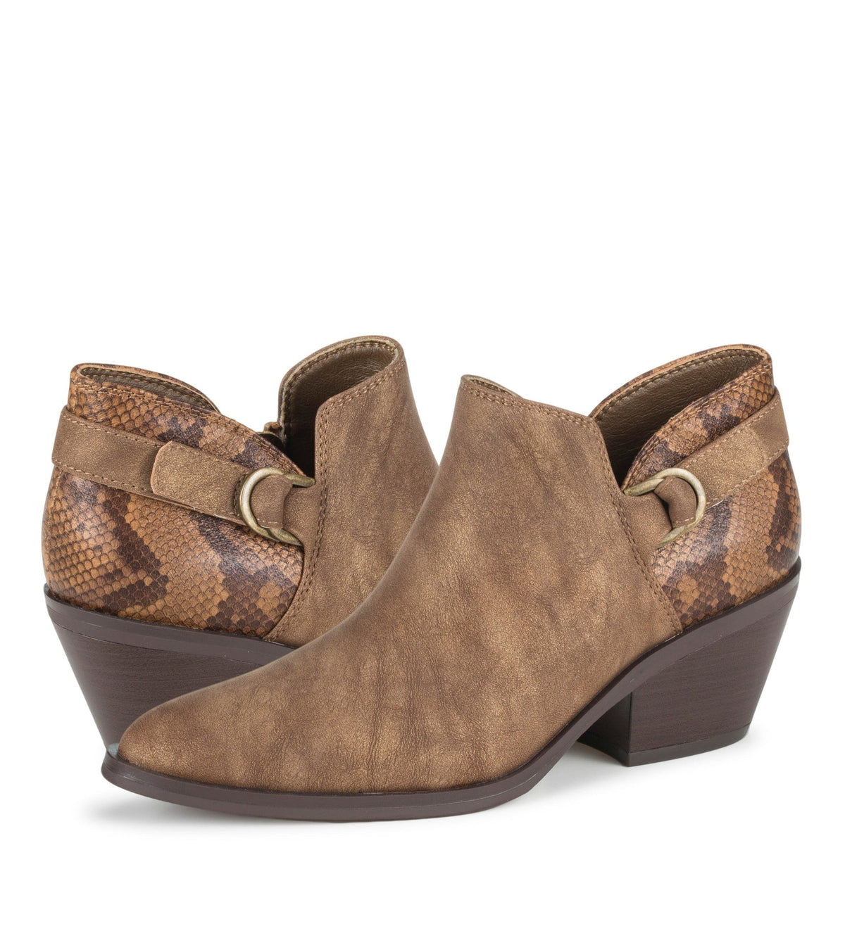 Duala Block Heel Ankle Bootie