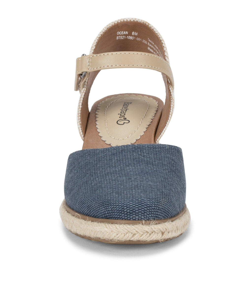 Ocean Closed Toe Wedge Sandal