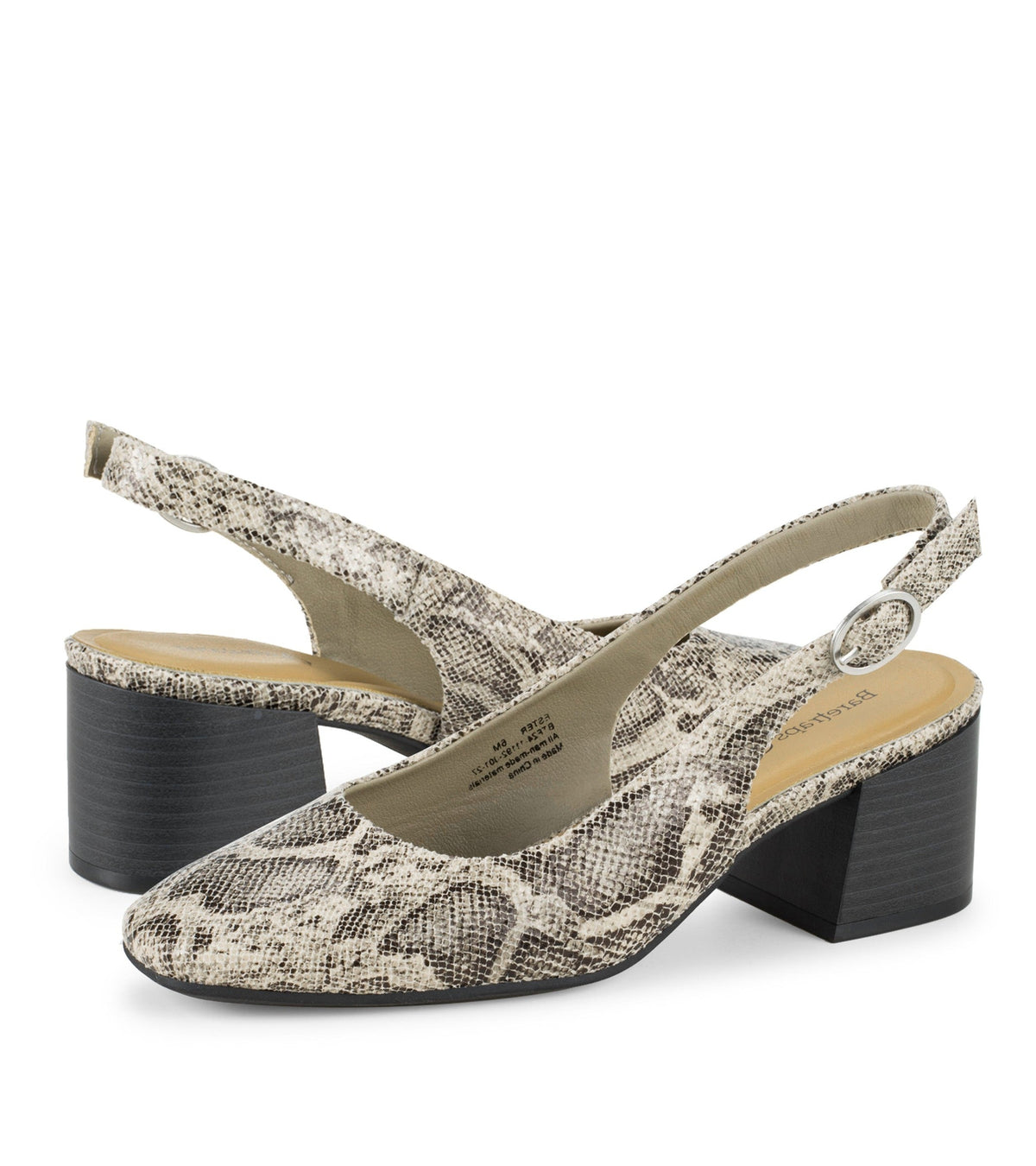 Ester Block Heel Slingback Pump