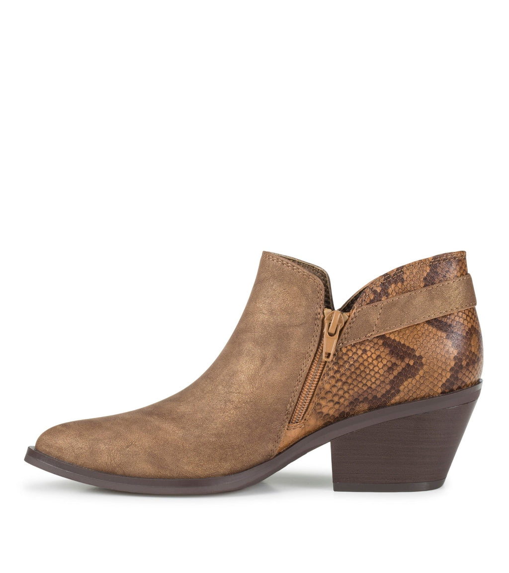 Duala Block Heel Ankle Bootie