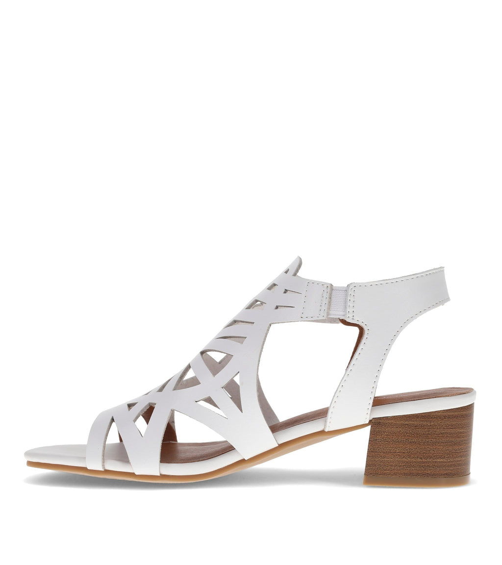 Velvet Block Heel Sandal