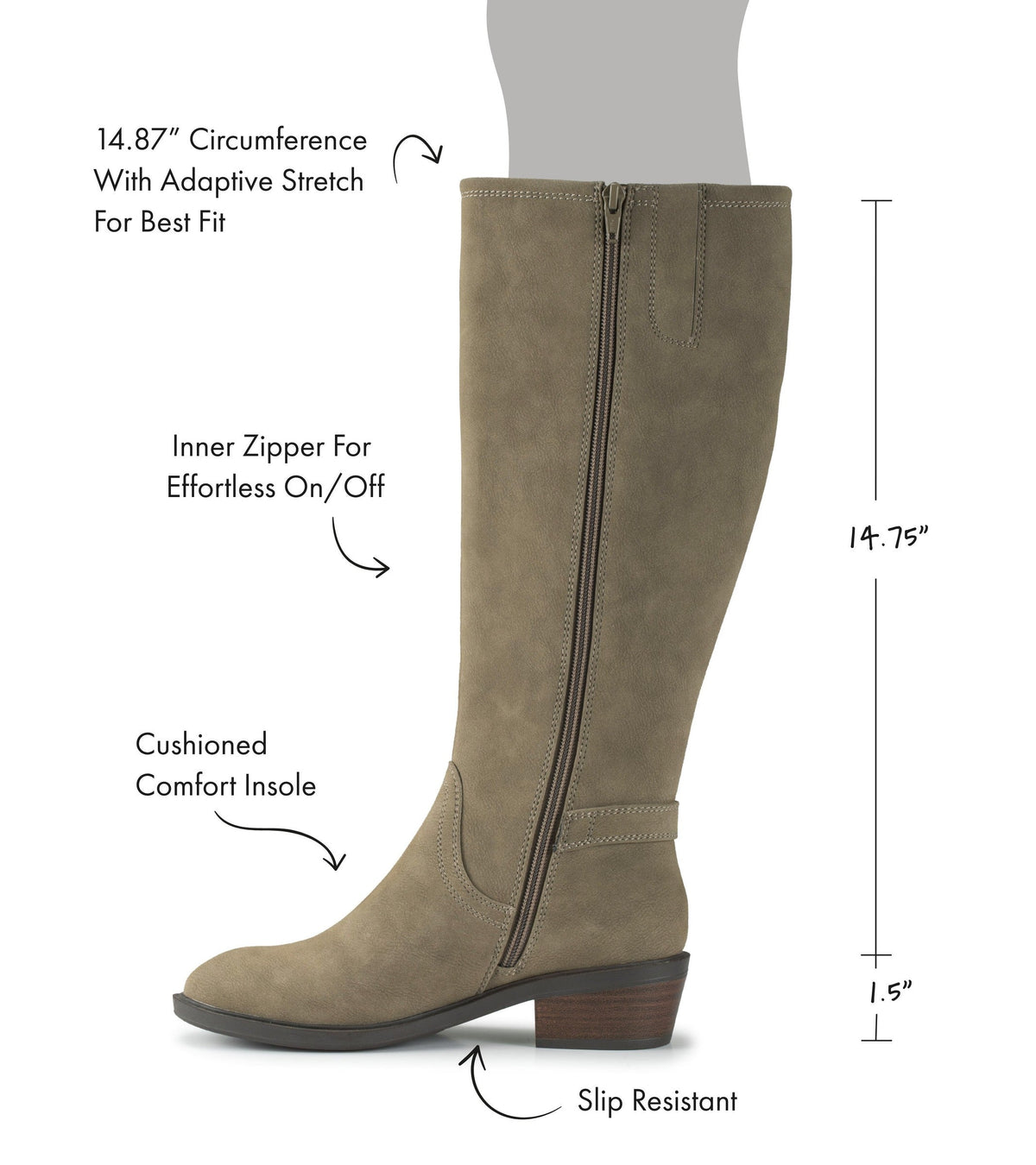 Nena Wide Calf Riding Boot