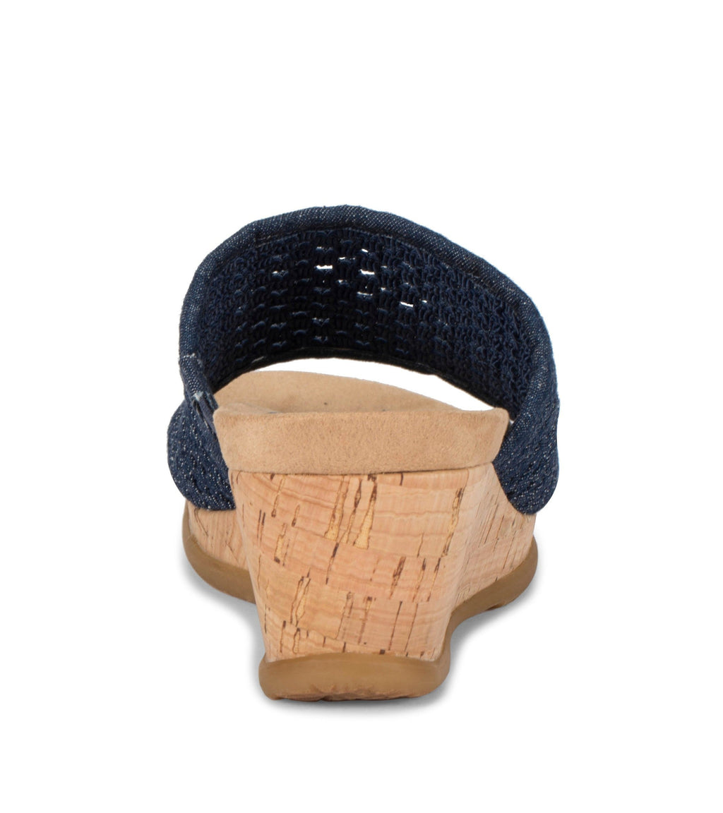 Flossey Wedge Slide Sandal
